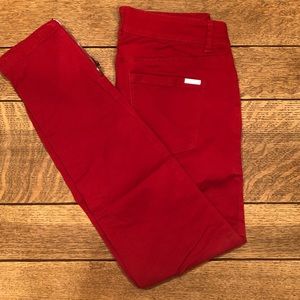 White House Black Market Red Skinny Jeans 2